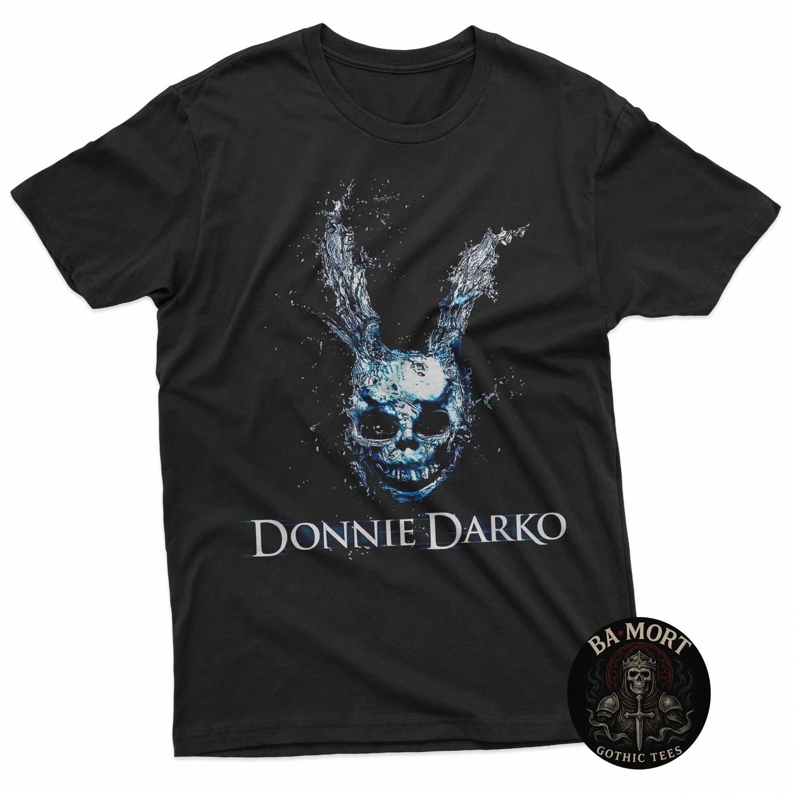 Water Bunny Mask Horror Movie Style Gothic T-Shirt 3XL