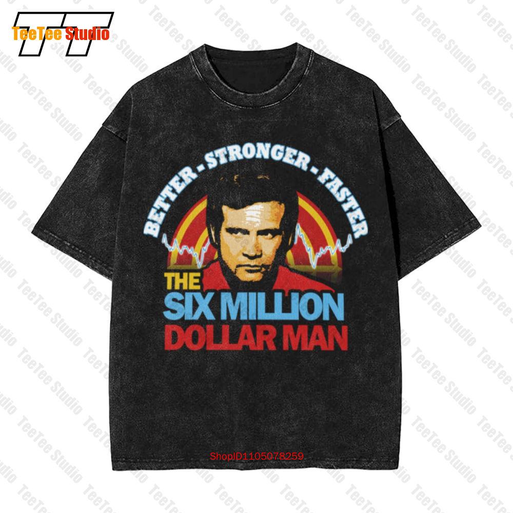 Six Million Dollar Man Inspired Usa S Tv Show Vintage Oversized TShirt TRC S