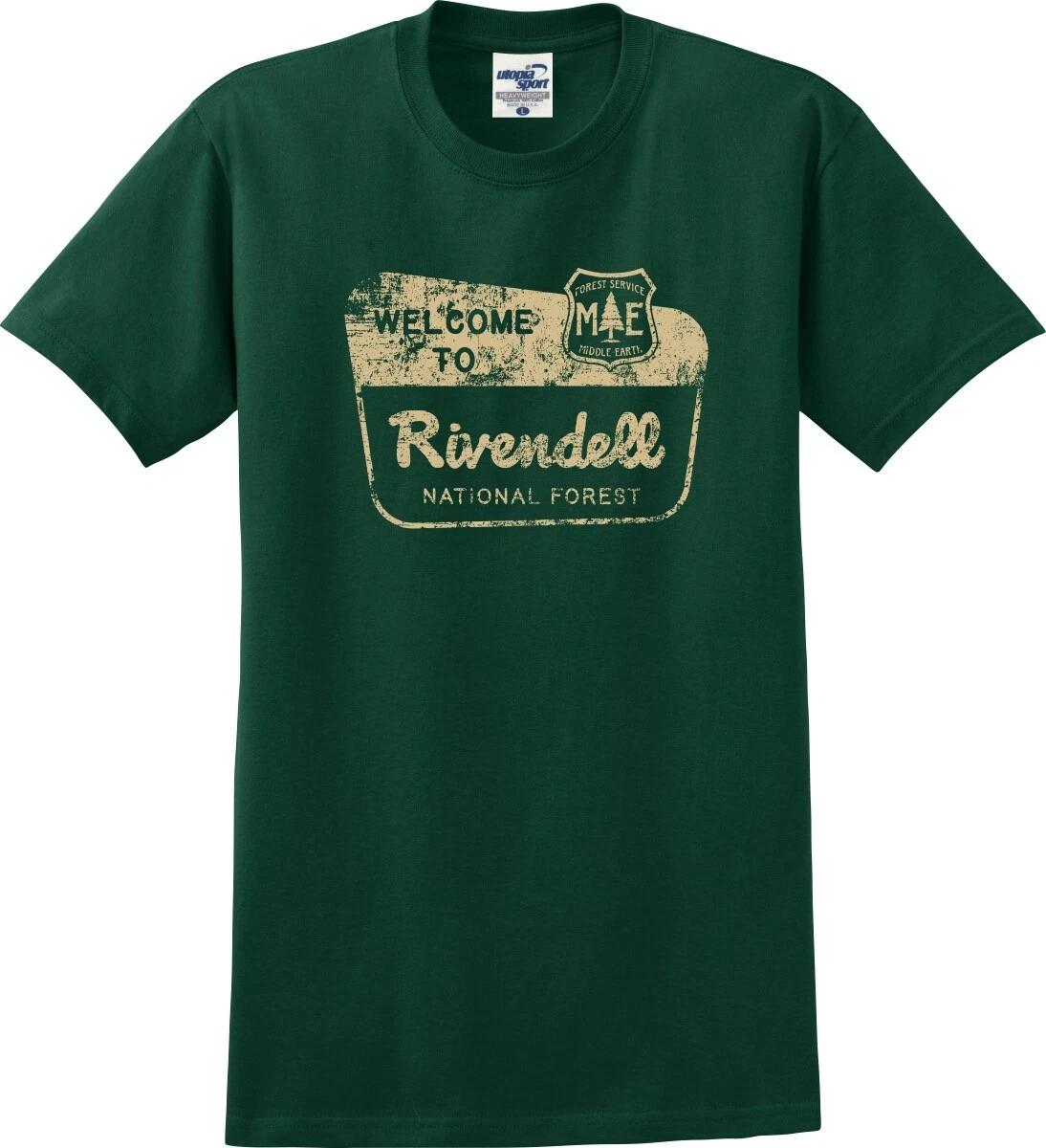 

Welcome To Rivendell National Forest Distressed Funny T shirt (S-5X) S