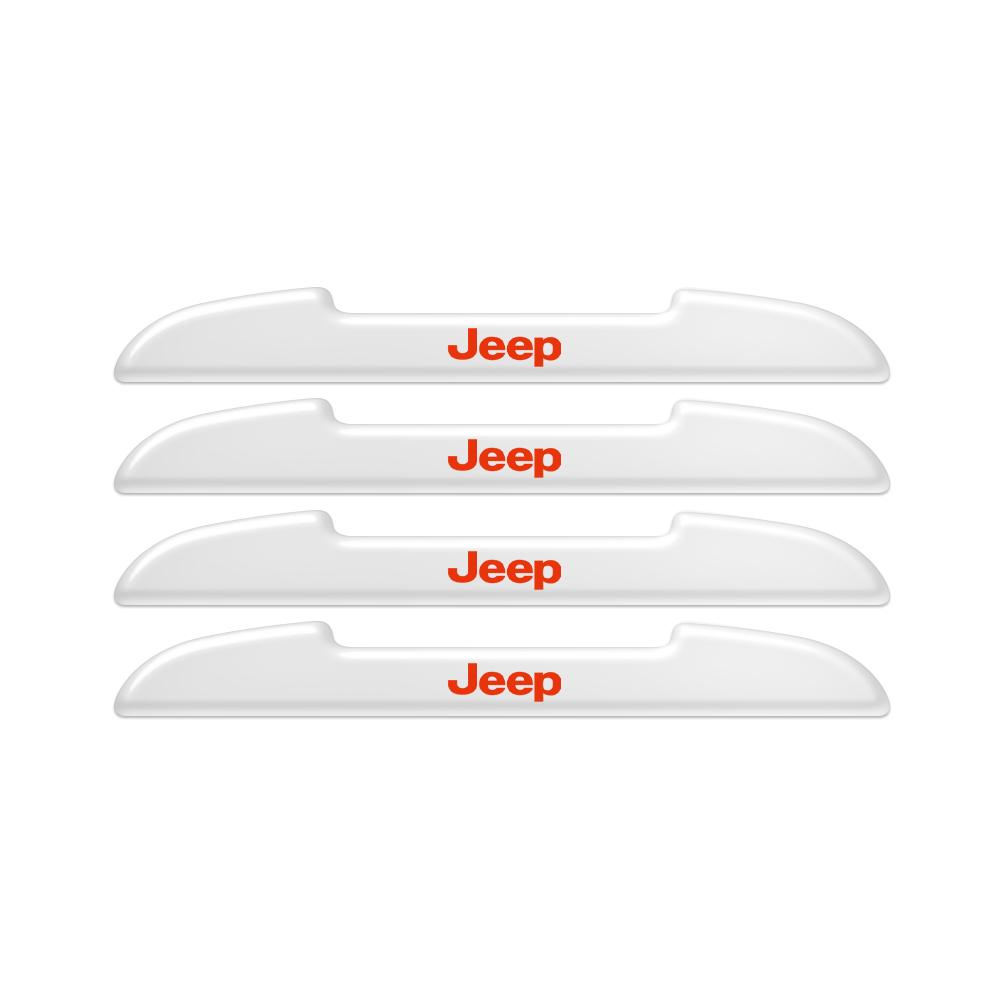 4Pcs Rubber Car Door Edge Anti-collision Strip Protector Sticker Auto Accessories For Jeep Renegade Patriot Wrangler JK Rubicon AJQ1