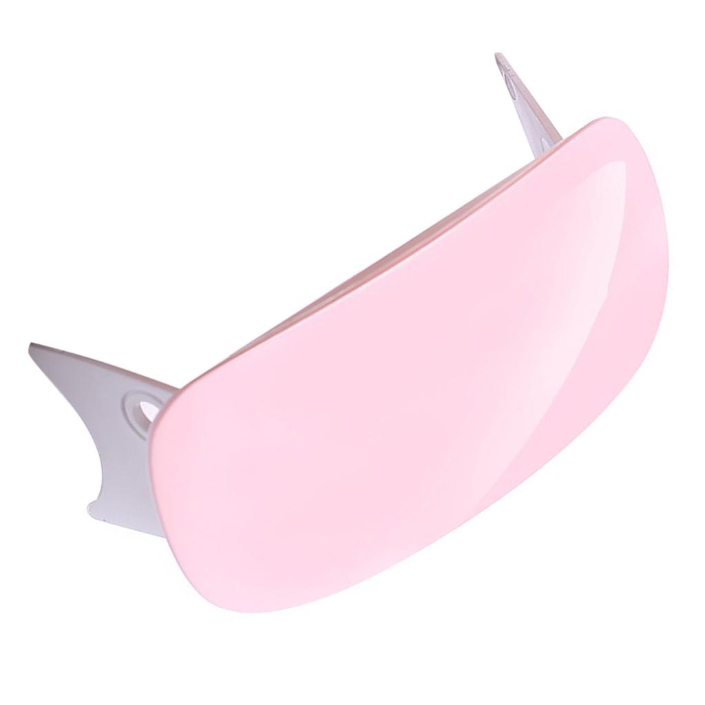 Secador de Unhas Profissional 6W Luz para Esmalte em Gel Dobrável Luz UV para Unhas Gel de Cura LED Secador Rosa Dividido