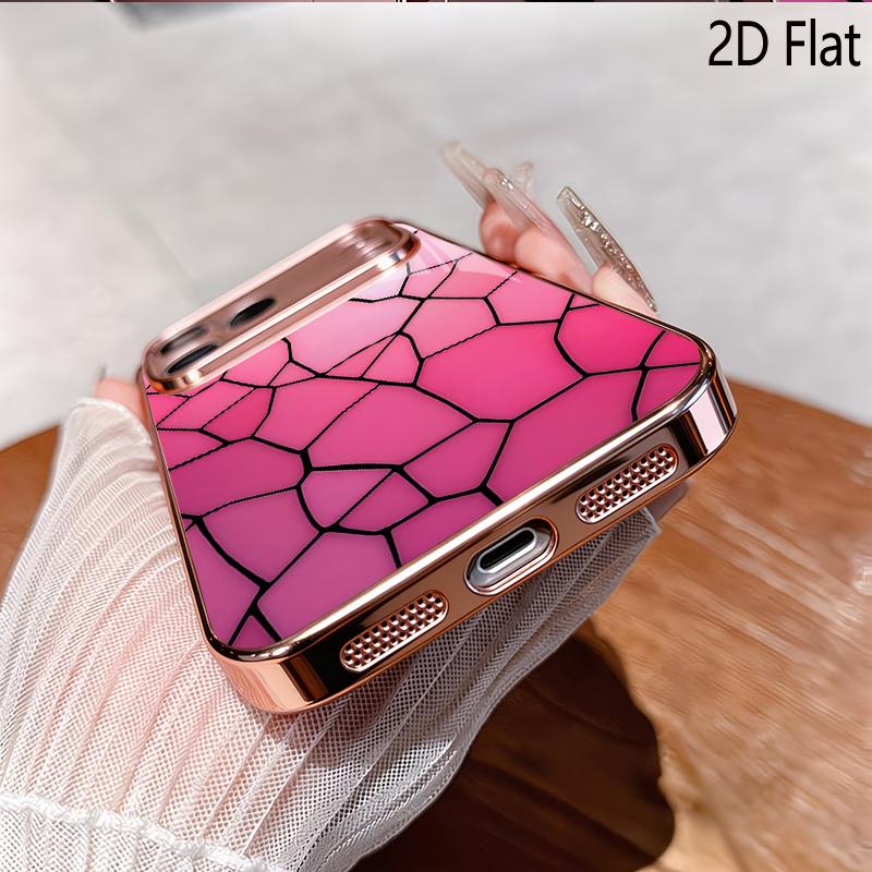 ackGrad 2DFlat For iPhone17 18 16 15 14 13 12 11 Pro Max XS XR 8 7Plus Phone Cover Shockproof Protective Back Cover