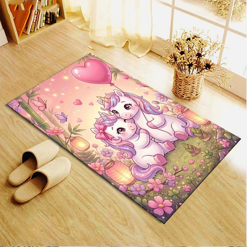 2025 New Unicorn Animal Carpet Rug for Living Room Bedroom Home Sofa Decoration,Kids Play Non-slip Floor Mat138