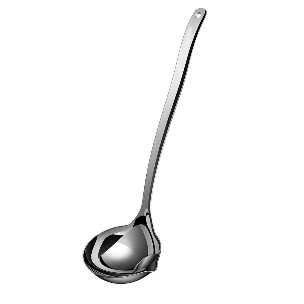 Functional 316 Stainless Steel Ladles with Fine Meshes Oil Filter Spoon for Easy Oil and Fat Removal in Cooking
