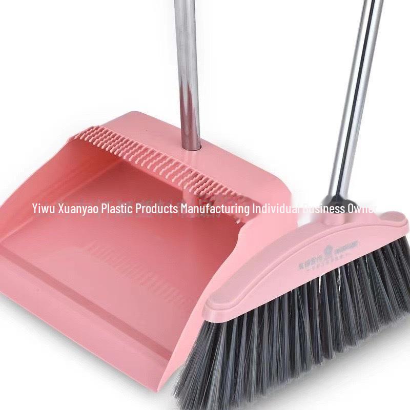 

Набір мітли з м’якою щетиною та совка - антипригарна щітка для підмітання волосся для кухні та ванної кімнати