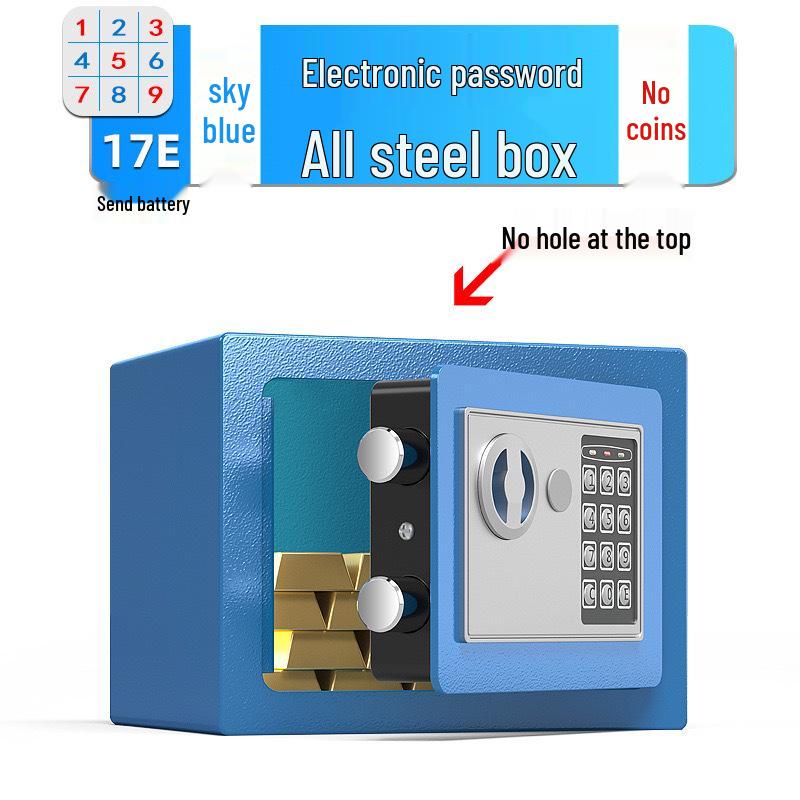 

Компактный настенный сейф с отпечатком пальца – Полностью стальной, Противоугонный, Офисная безопасность