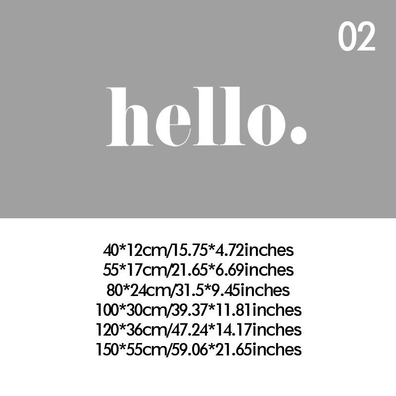 Children's Room Wall Doors Windows Wall Decoration Hello Letters Wallpaper Decoration Stickers Waterproof Living Room Home Decor