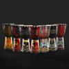 Djembe Ethnic Musical Instrument Toy Home Drum Percussion Sheepskin Durable Hand-Painted Pattern Bright Tone Suitable for Adults and Beginners Large