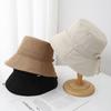 Women's Spring Summer Cloth Bow Bucket Hat Fisherman Cap Trendy Casual Sunscreen Simple New Sun Hat for Ladies
