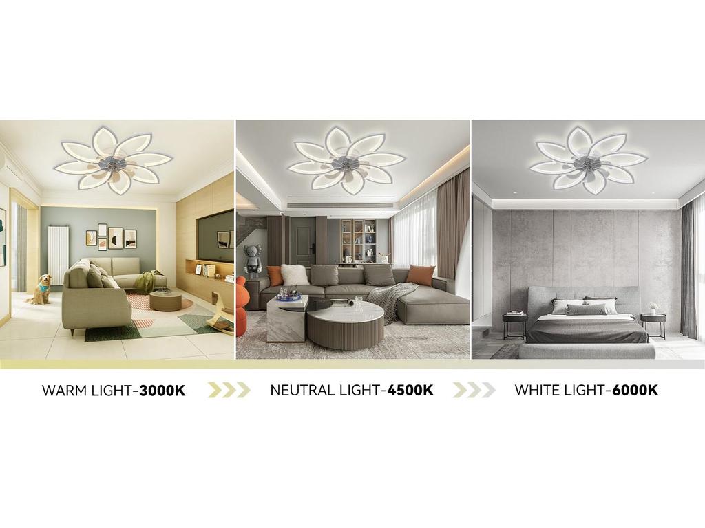 Versatile Ceiling Fan Lamp for Living, Dining, or Bedroom (110-220V, US Standard)
