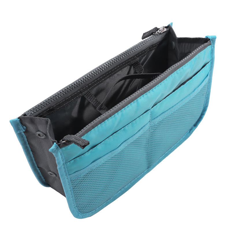 Outdoor Travel Purse Organizer Insert for Handbags Ladies Multi-function Toiletry Cosmetics Storage Bag Large Capacity Zipper Tote Bag