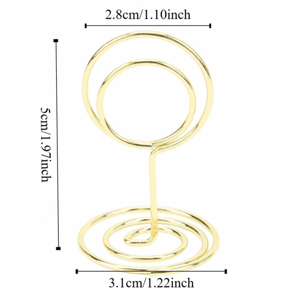 20Pc Gold/Rose Gold Picture Holder Stable Table Number Holder Name Card Holder  Table Settings