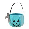 Durable Candy Storage Bag Halloween Pumpkin for Kids, Trick or Treat Tote Eye-catching with Handle, Reusable Snack Bucket Party Favors