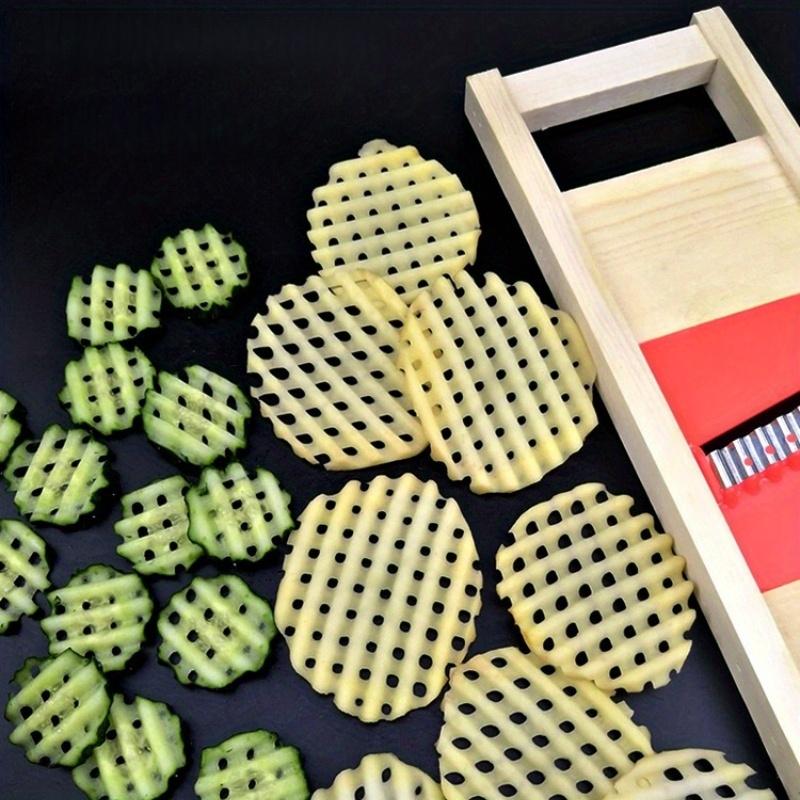 Robustní manuální kráječ na brambory a zeleninu s čepelí z nerezové oceli - Robustní nerezová ocel 304, na brambory, okurky, rajčata, mrkev