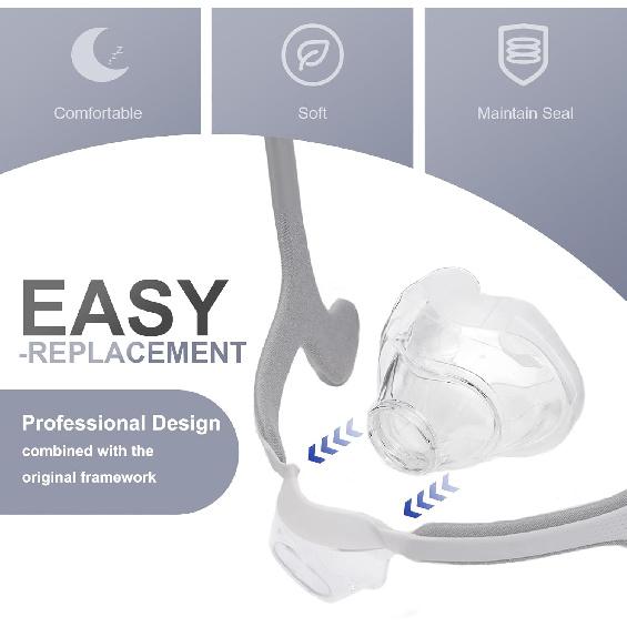 Reliable Silicone Cushion for AirFit N20 Nasal Replacement Cushion (M)