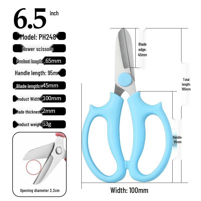 Stainless Steel Florist Pruning Shears: Rose, Tree Branch & Flower Scissors, Multifunctional Garden Tools