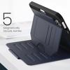 For iPad mini (2024)/(2021) Case with Card Slots PC + TPU + PU U-Shape Stand Tablet Cover