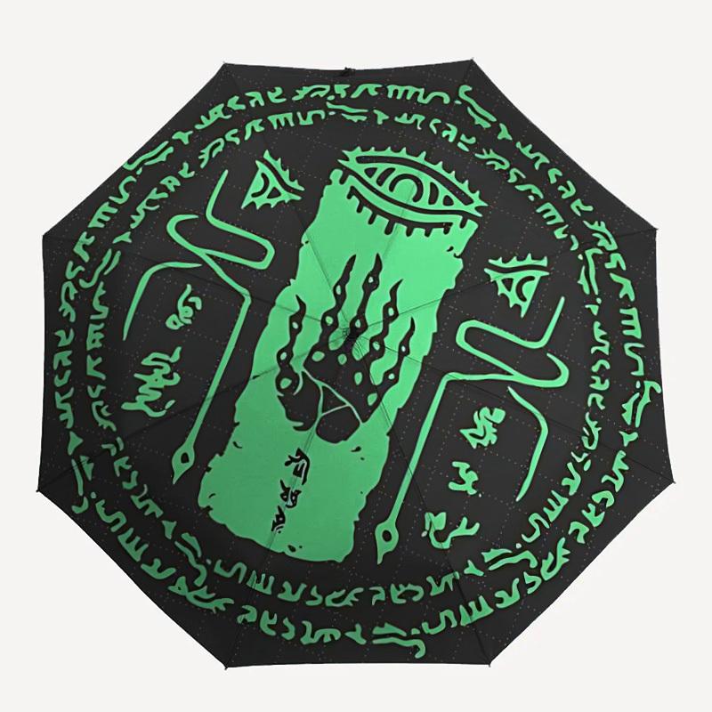 Legend of Zelda Automatic Folding Umbrella with Sturdy Iron Frame, Portable Compact Travel Umbrella All-Season Use Parties015