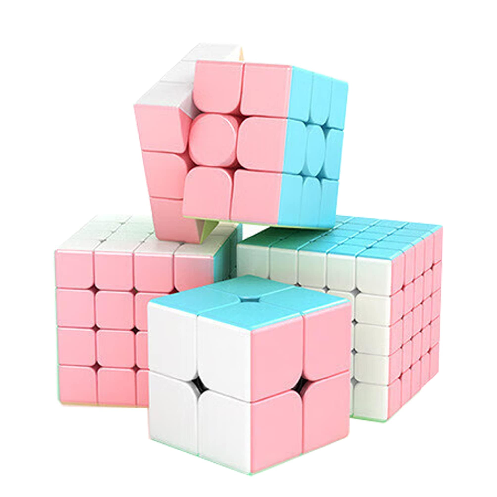 

Tag Macaron Magic Smooth Educational Magic Educational Kill Brain Gift for Upper Elementary School Grades SET 2x2 3x3 4x4 [Red Disposal] Cube, Cube,