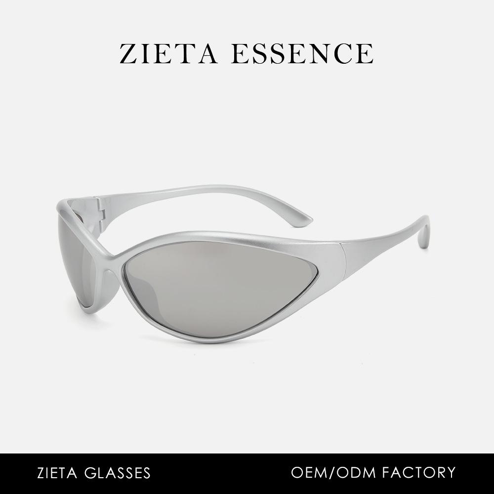 Street Punk Cat Eye Sunglasses Futuristic Runway Uv-Proof Sunglasses Glasses