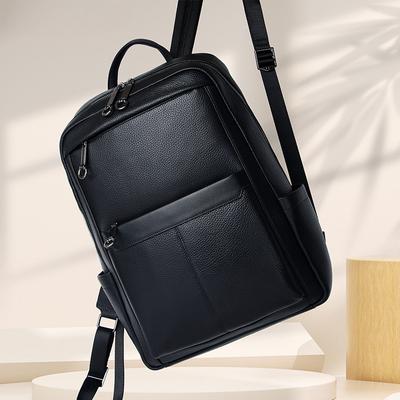 Casual Men's Backpack Large-capacity Genuine Leather Business Backpack Men's Style with A Sense of Luxury