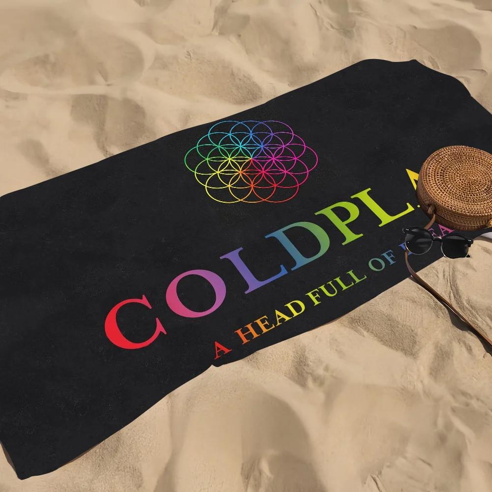 R-Rock C-Coldplay Band Towel Pool Beach Towel Portable Quick Fast Dry Sand Outdoor Travel Swim Blanket Thin Mat Bath Towel