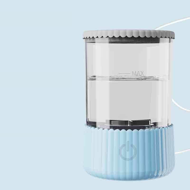 

3 в 1 Электрический очиститель для кистей для макияжа с USB-разъемом Вращающаяся чистящая машина для кистей для макияжа Сушильная машина для косметических кистей Инструменты для макияжа синий