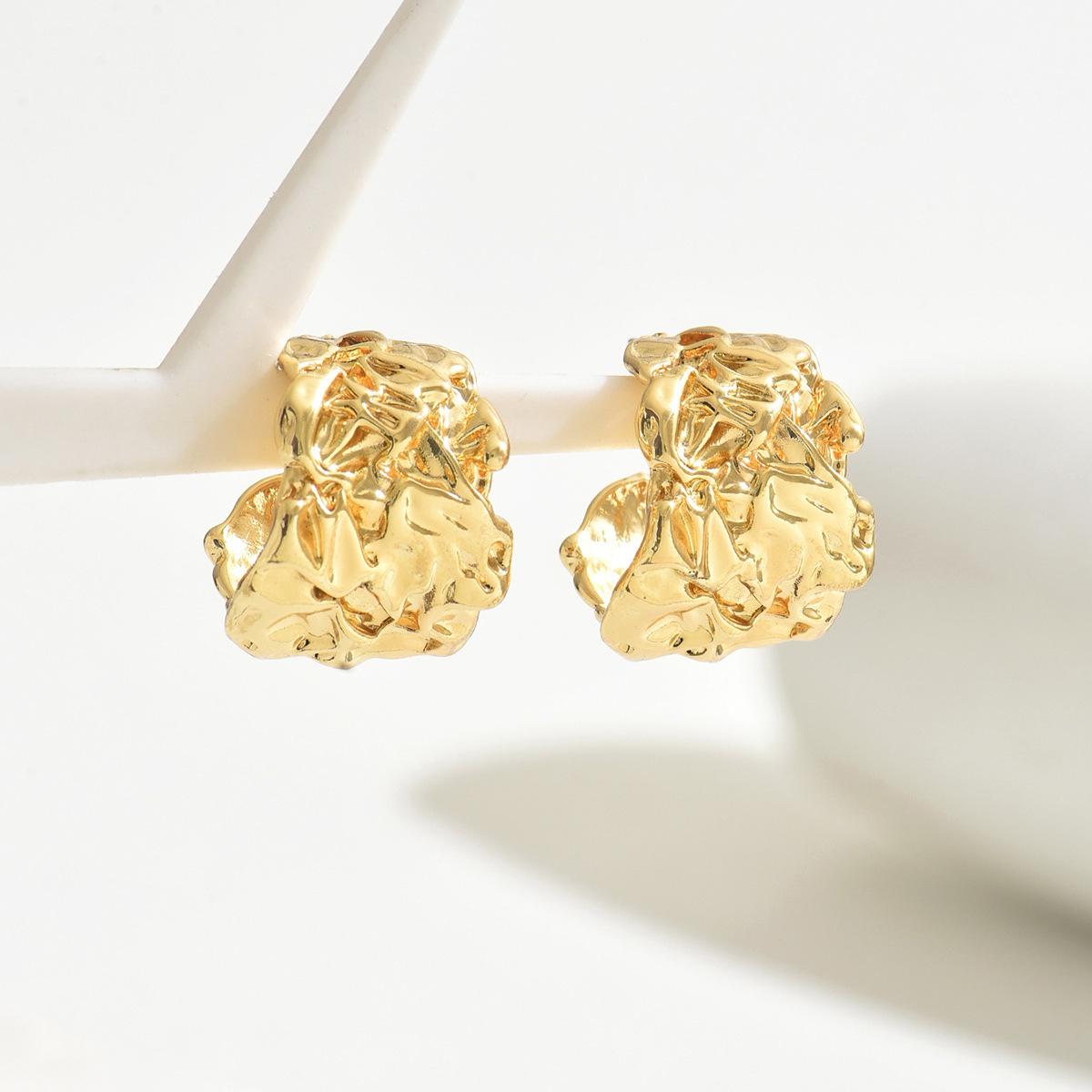 

Женские серьги-гвоздики в стиле бохо из золота и золота one size