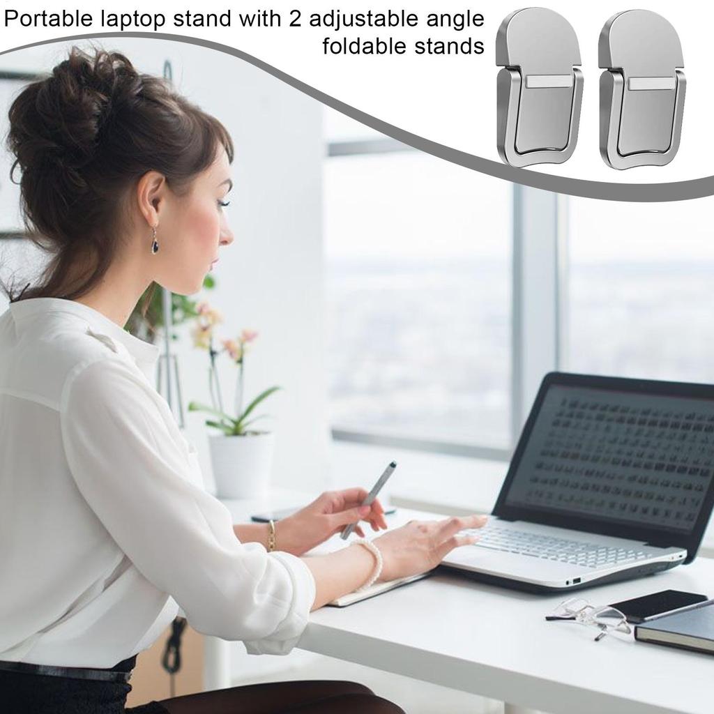 Portable Laptop Stand Cooling Laptop Stands for Desk Travel Laptop Stand Lightweight Desk Laptop Stand Folding Laptop Stand