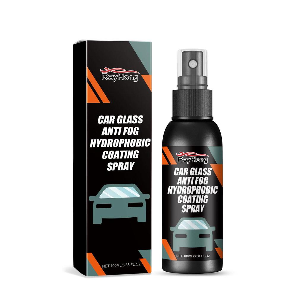 Rayhong Hydrophobic Windshield & Mirror Cleaner with Anti-Fog Protection