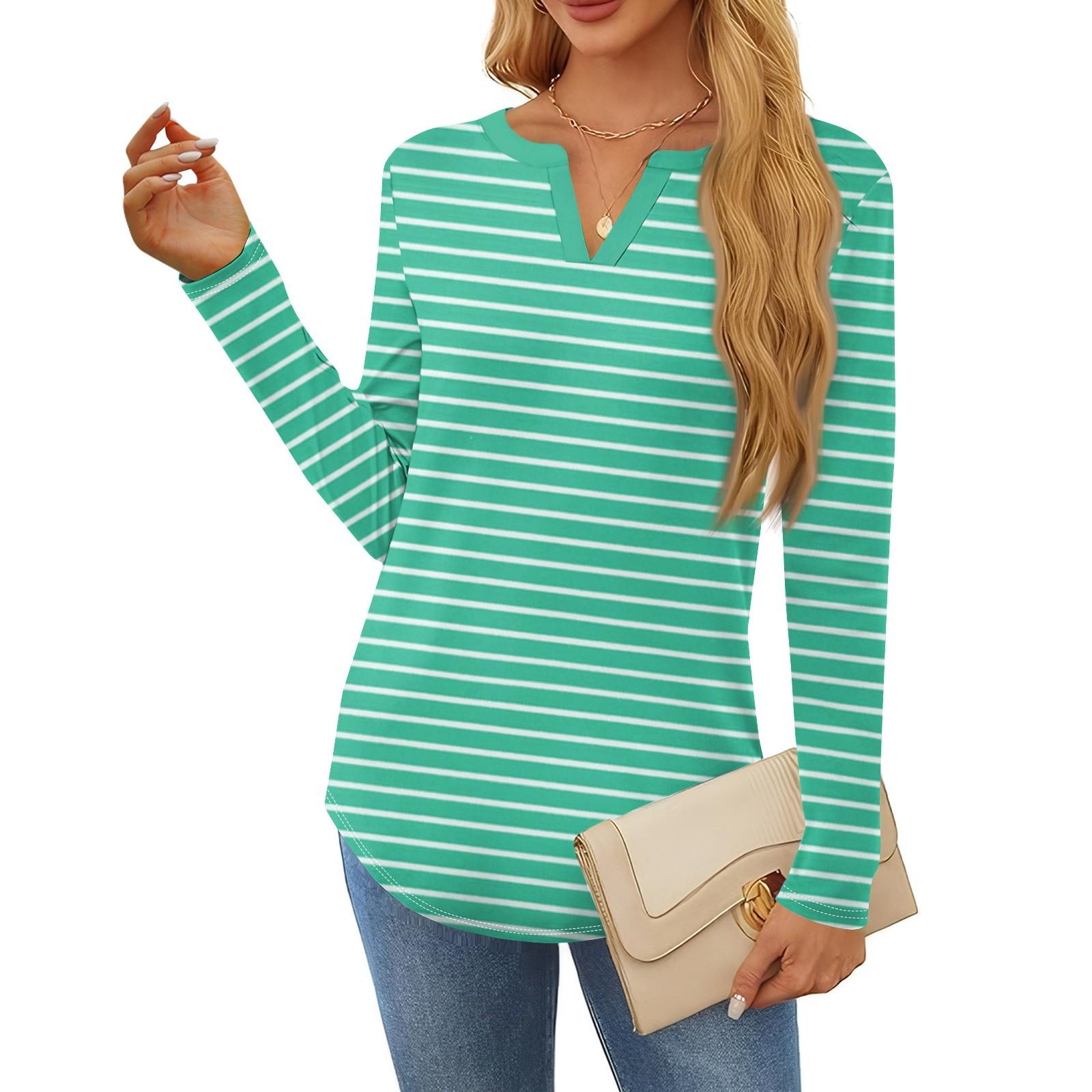 

Женская футболка с принтом, длинный рукав, повседневная, выходного дня, модная, базовая, с V-образным вырезом, обычная, топ XL