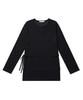 HYEYEONG KIM Double Layered Side Slit Top - Black