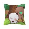 Bubu & Dudu Pillow Case Morden Pillow Cover Square Custom DIY Cushion Cover Pillowcases For Office Car Home Decorative
