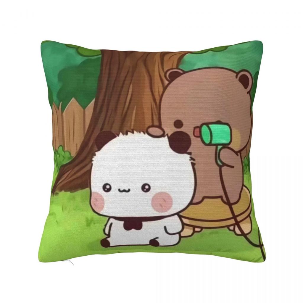 Bubu & Dudu Pillow Case Morden Pillow Cover Square Custom DIY Cushion Cover Pillowcases For Office Car Home Decorative