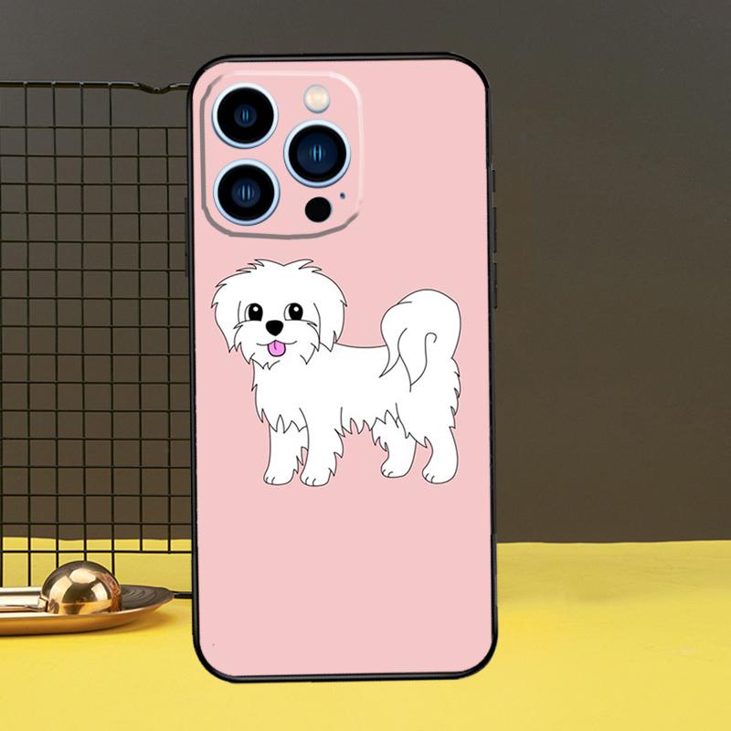 

Чехол с мальтийской собакой для Apple iPhone 11 14 12 Pro Max mini XS XR X 8 7 Plus SE 2020 13 Pro, чехол для телефона, чехол iPhone 14Pro MAX