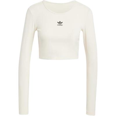 Essentials Ribbed Crop Long Sleeve Tee IY9663