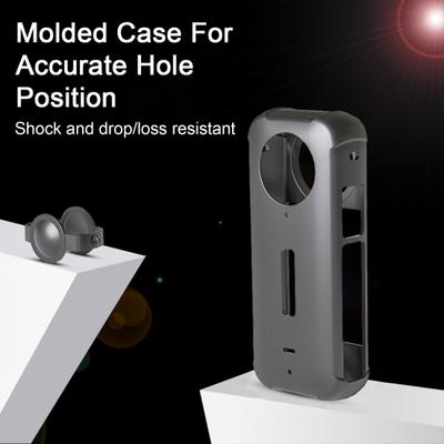 Silikon-Schutzhülle, Anti-Drop, einfache Installation mit Anti-Drop-Lanyard-Objektivabdeckung für Insta 360 X3