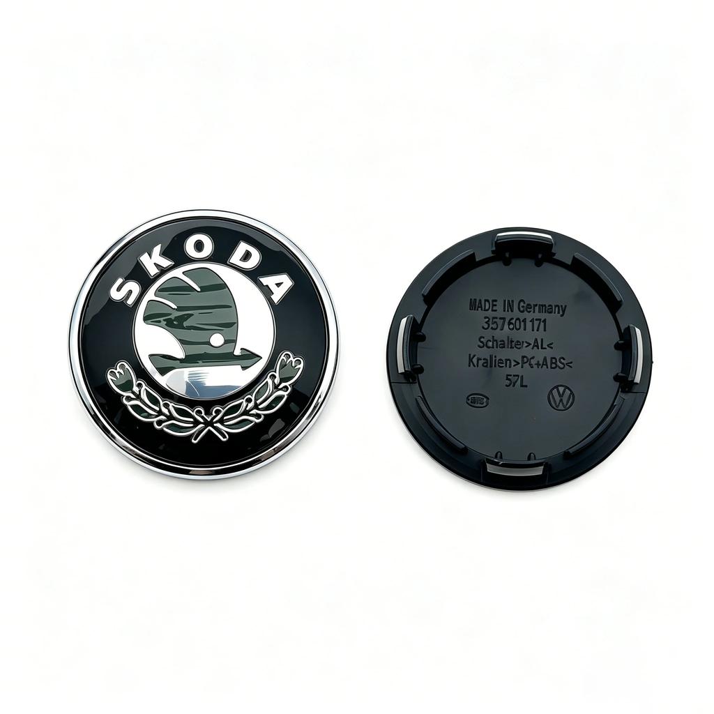 Car Sticker 4Pcs 56mm 65mm Wheel Center Caps For Skoda V VRS Octavia Rapid Fabia Superb Plastic Car Wheel Hub Covervrs
