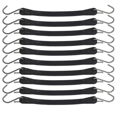 10 Stuks Vrachtwagen Sjorband 10in Heavy Duty Motorfiets Aanhanger Sleepkabel Elastiek Zeilriemen met