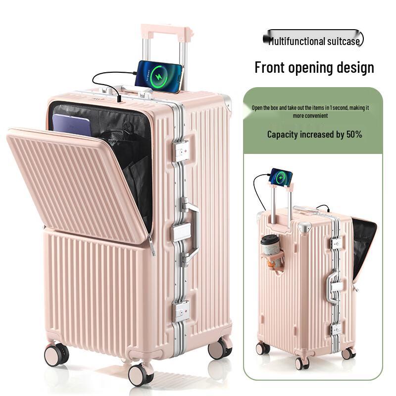 Xiaoyan Aluminum Frame Front-Opening Luggage