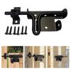 Solid Construction Door Lock Black Garden Gate Guardrail Fence Lock  Outdoor Doors