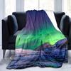 Coperta Ponderata Aurora Boreale King Queen Size Bella Coperta con Motivo Luminoso Calda Leggera Super Morbida per Divano Divanetto Letto