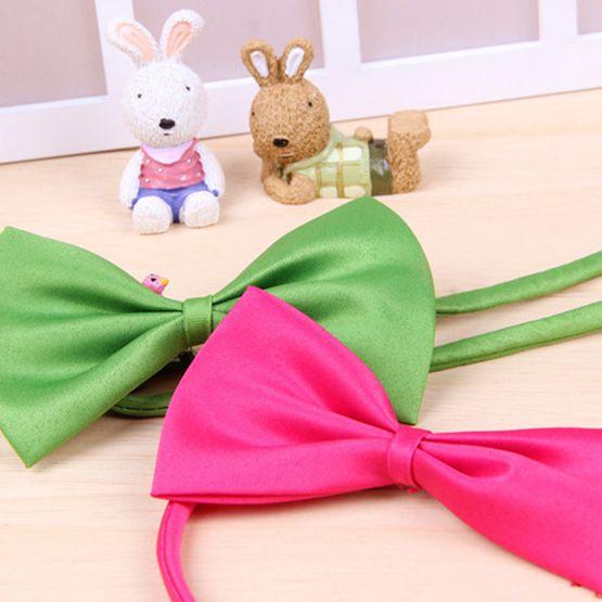 Colorful Bow Tie For Cute Dog Cat Kitten Premium Quality Adjustable Necktie Toy