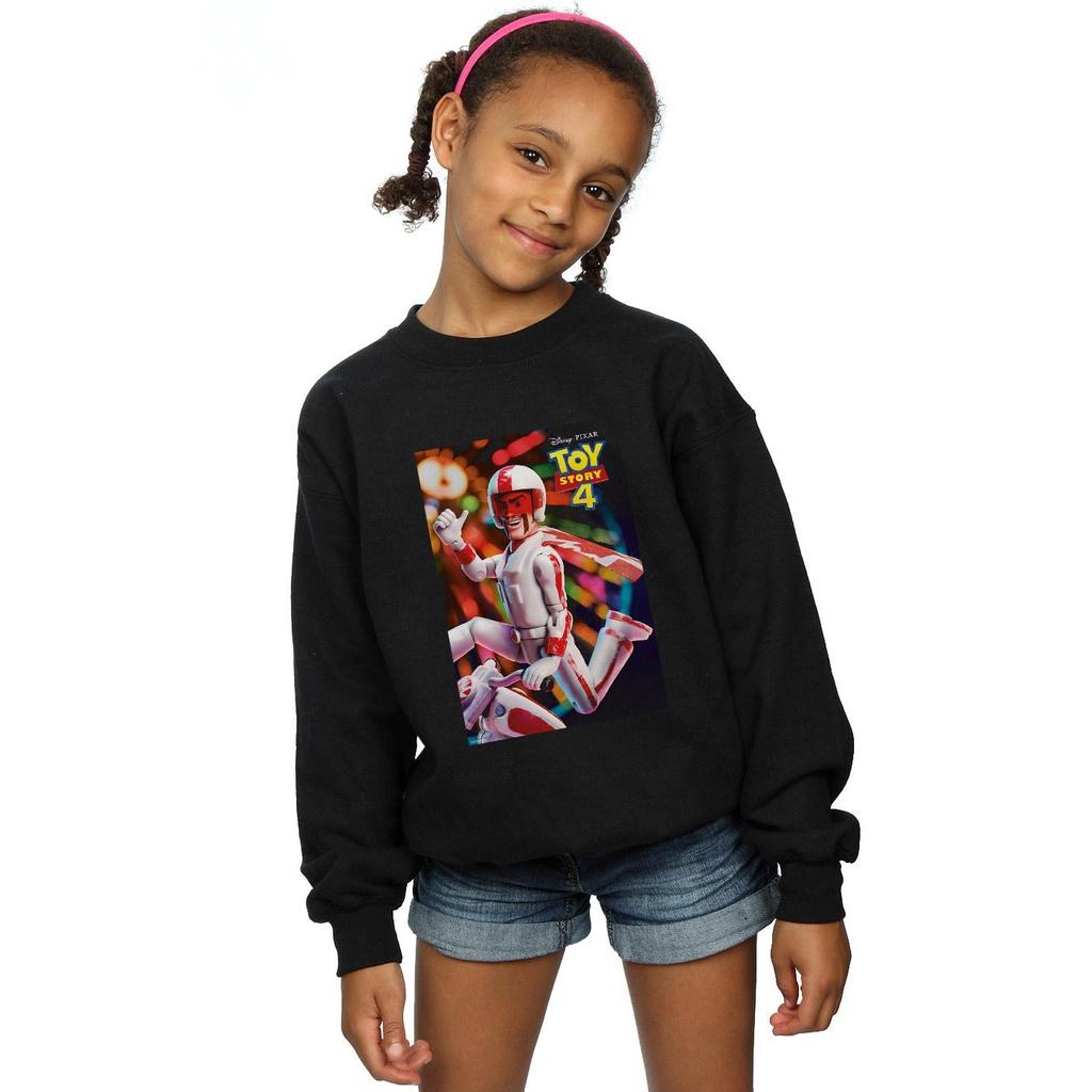 Disney Mädchen Toy Story 4 Duke Caboom Poster Sweatshirt