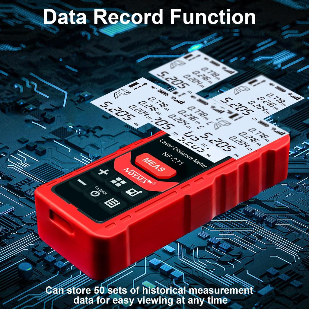 NOYAFA NF-271 Digital Laser Tape Measure 40M Laser Rangefinder Accurate Distance Meter Construction Roulette Trena Lazer Range Finder