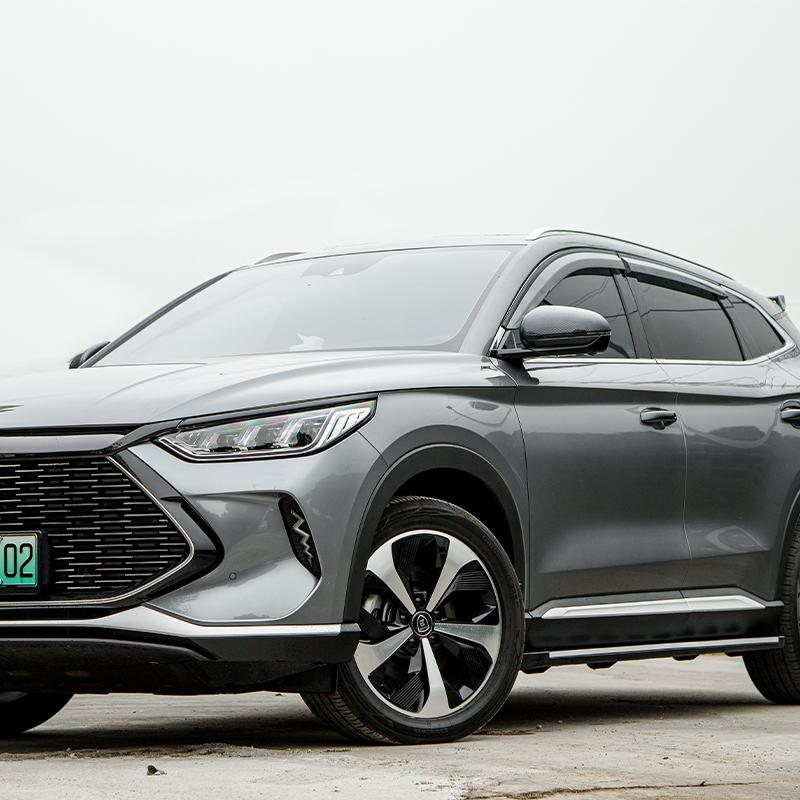 Car Rear View Side Mirror Cover Trim For BYD Song Plus EV 2023 Bright Black Rear View Mirror Cover Anti-scratch Song