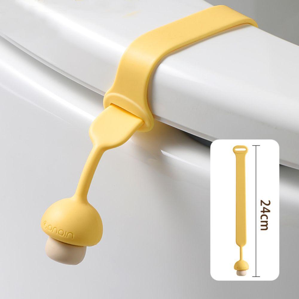 Silicone Toilet Seat Cover Lifters Portable Touch Free Toilet Lid Lifter Handle Durable Mushroom Shape Toilet Seat Pad Lifter