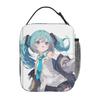 Kawaii Hatsune Miku Insulated Lunch Bags Large Lunch Container Cooler Bag Tote Lunch Box School Picnic Men Women