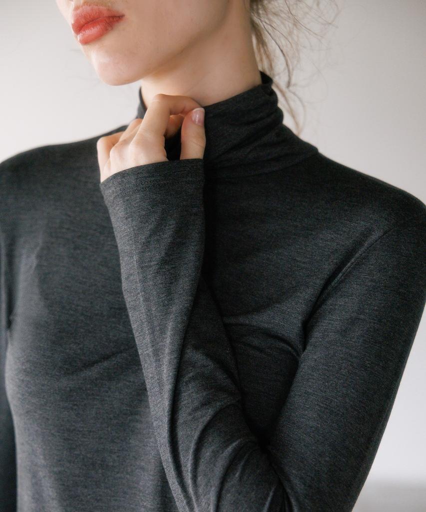 HYFVE Basic Silky Turtleneck T-Shirt