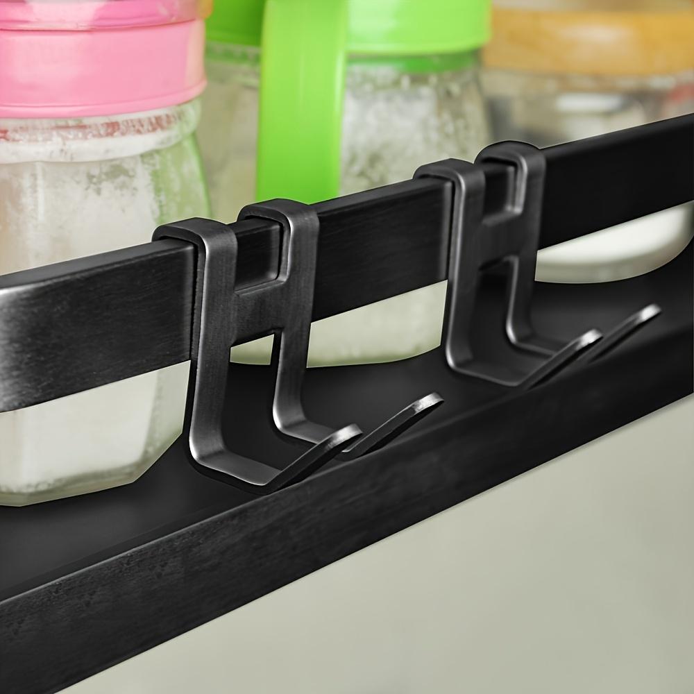 1pc Heavy Duty No Drill Bathroom Hooks - Metal Wall-Mounted Anti-Rust Storage Hooks for Hanging Baskets, Razors, Shower Sponge Boxes